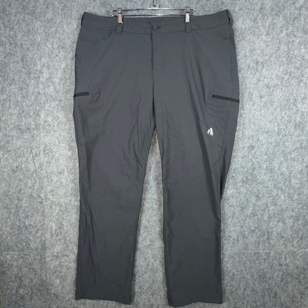 Eddie Bauer Pants Womens 20W Gray First Ascent Hiking Outdoor Stretch 21251062